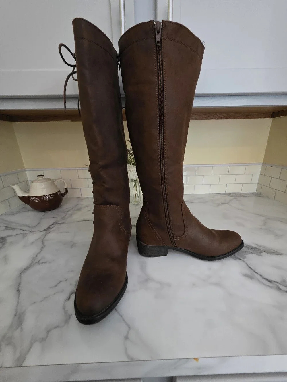 Women’s Tall Brown Riding Boots - Classic Knee-High Style